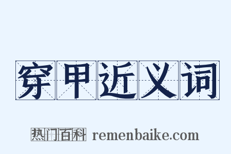 穿甲近义词是什么意思的图片